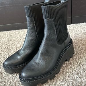 Dolce Vita Lug Chunky Black Boot